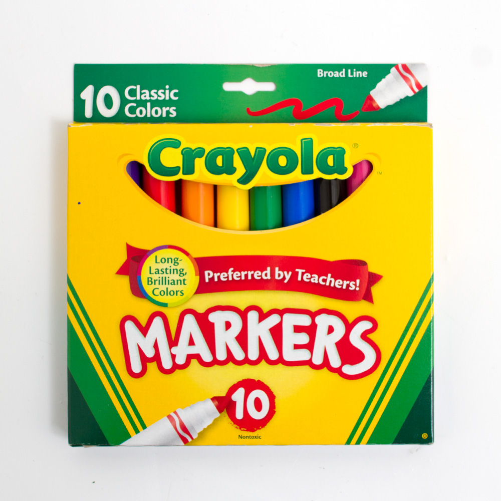 Crayola, Classic, Broad Marker, 10 Color, Set